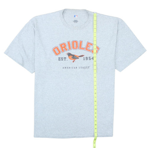 MLB Genuine Merchandise Men's Grey Orioles Graphic XL T-Shirt