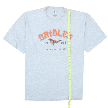 MLB Genuine Merchandise Men's Grey Orioles Graphic XL T-Shirt
