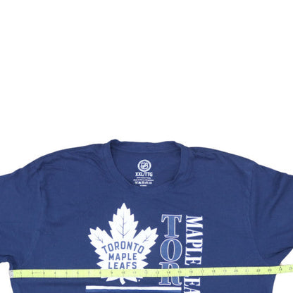 NHL Men’s Blue Toronto Maple Leafs 2XL Cotton Graphic T-Shirt
