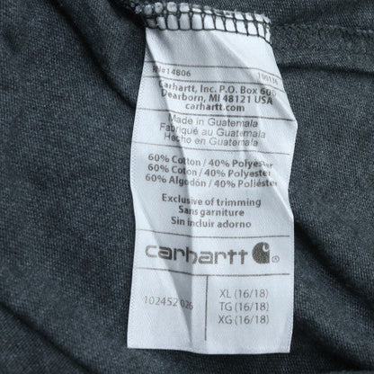 Carhartt Men's Grey XL Relaxed Fit V-Neck Cotton T-Shirt