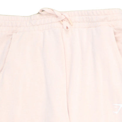 Gymshark Women Pink L Joggers Viscose Blend Drawstring Cuffed Trousers