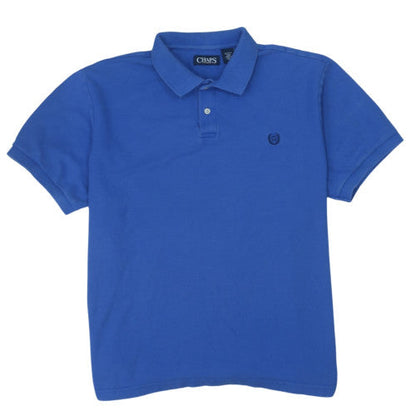 Chaps Men's Blue Cotton Polo Shirt XL Short Sleeve Classic Fit