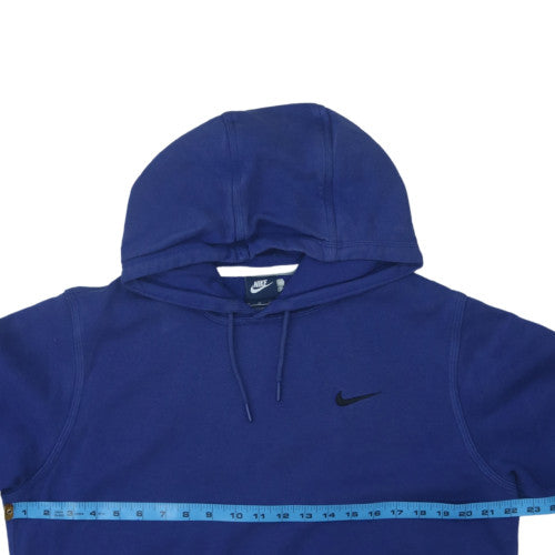 Nike Women's Blue Pullover Hoodie Medium Cotton Blend Sweatshirt