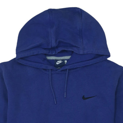 Nike Women's Blue Pullover Hoodie Medium Cotton Blend Sweatshirt