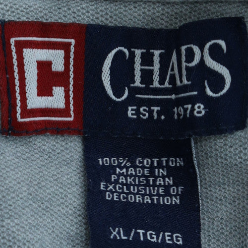 Chaps Men’s Blue Cotton Polo Shirt XL Classic Fit