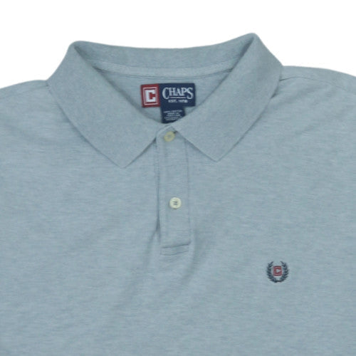 Chaps Men’s Blue Cotton Polo Shirt XL Classic Fit