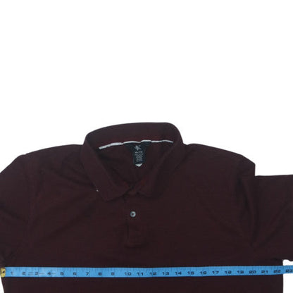 Calvin Klein Men's Brown XL Cotton Short Sleeve Polo Shirt