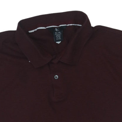 Calvin Klein Men's Brown XL Cotton Short Sleeve Polo Shirt