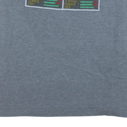 Homage Men's Grey NBA Jam T-Shirt Size XL Graphic Print