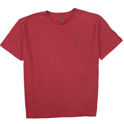 Ralph Lauren Men's Red Cotton Short Sleeve Crew Neck T-Shirt XXL