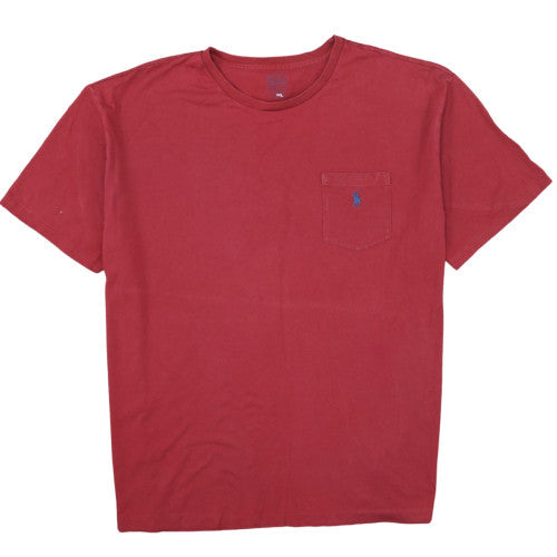 Ralph Lauren Men's Red Cotton Short Sleeve Crew Neck T-Shirt XXL