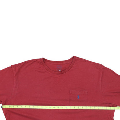 Ralph Lauren Men's Red Cotton Short Sleeve Crew Neck T-Shirt XXL