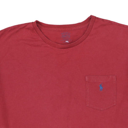 Ralph Lauren Men's Red Cotton Short Sleeve Crew Neck T-Shirt XXL