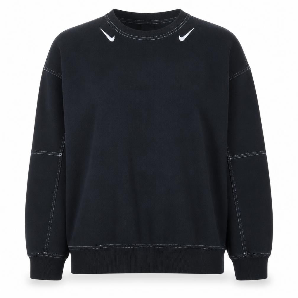 Nike Women's Black Small Pullover Sweatshirt Crew Neck Classic Fit