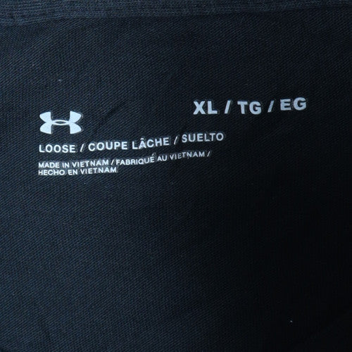 Under Armour Men's Black XL Loose Fit Crew Neck T-Shirt