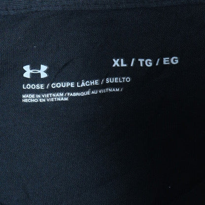 Under Armour Men's Black XL Loose Fit Crew Neck T-Shirt