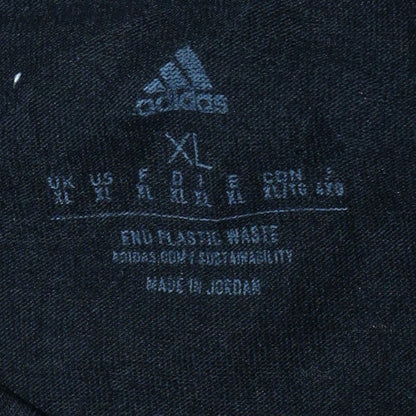 Adidas Men's Black XL Crew Neck Short Sleeve Cotton T-Shirt