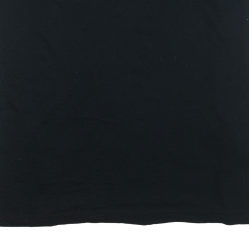 Adidas Men's Black XL Crew Neck Short Sleeve Cotton T-Shirt