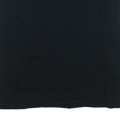 Adidas Men's Black XL Crew Neck Short Sleeve Cotton T-Shirt