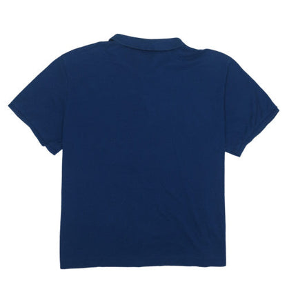 Calvin Klein Men's Blue 2XL Regular Fit Cotton Polo Shirt