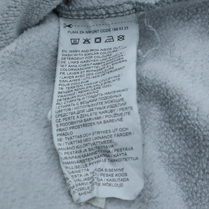 Puma Men's Grey Logo Crew Neck Pullover Sweatshirt M