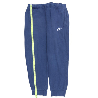 Nike Men's Blue Fleece Sweatpants L Regular Fit Tapered Joggers