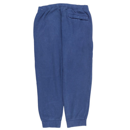 Nike Men's Blue Fleece Sweatpants L Regular Fit Tapered Joggers