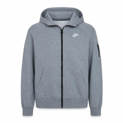 Nike Men's Grey Full Zip Hoodie M Regular Fit Sportswear