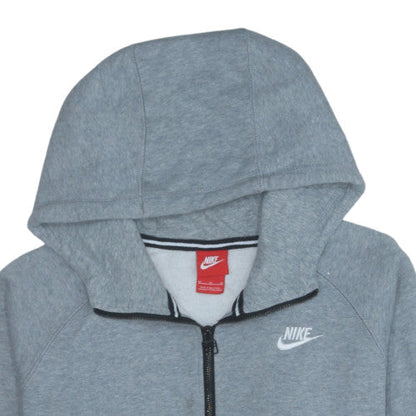 Nike Men's Grey Full Zip Hoodie M Regular Fit Sportswear