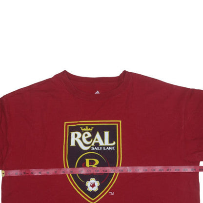 Adidas Men’s Red Real Salt Lake XL Graphic Sports T-Shirt