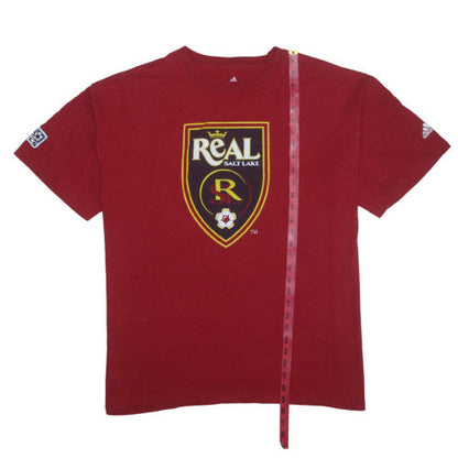 Adidas Men’s Red Real Salt Lake XL Graphic Sports T-Shirt