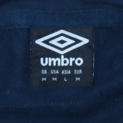 Umbro Mens Navy Hoodie England Rugby Rose Logo Size M Cotton Pullover