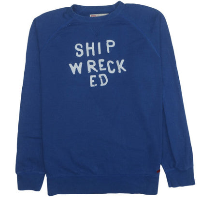 Levi's Mens Blue XL Pullover Sweatshirt Shipwrecked Graphic