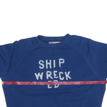 Levi's Mens Blue XL Pullover Sweatshirt Shipwrecked Graphic