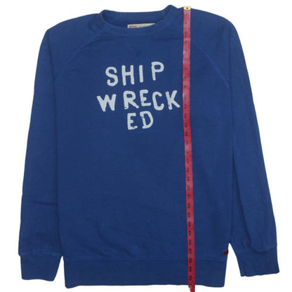 Levi's Mens Blue XL Pullover Sweatshirt Shipwrecked Graphic