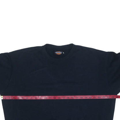 Dickies Mens Black XL Crew Neck Pullover Sweatshirt Classic Fleece