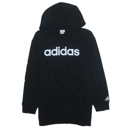 Adidas Womens Black Pullover Hoodie Medium Hooded Sweatshirt