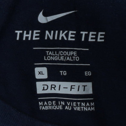 Nike Men's Navy Blue XL Dri-FIT Graphic Logo T-Shirt
