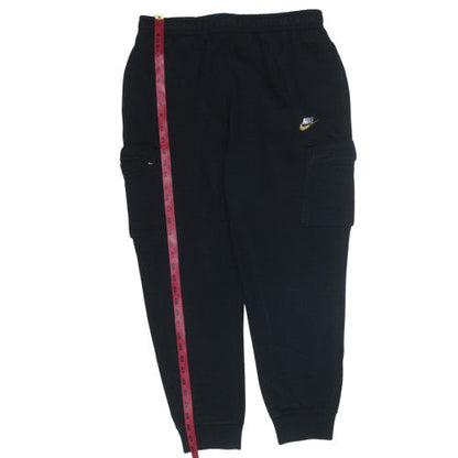 Nike Men's Black Cargo Fleece Jogger Trousers Size L