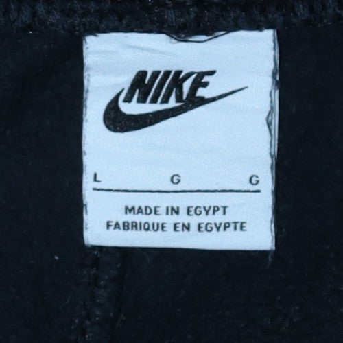 Nike Men's Black Cargo Fleece Jogger Trousers Size L
