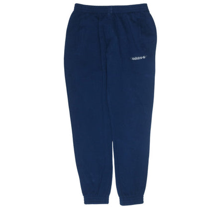 Adidas Men Blue L Sweatpants Fleece Joggers Elastic Waist