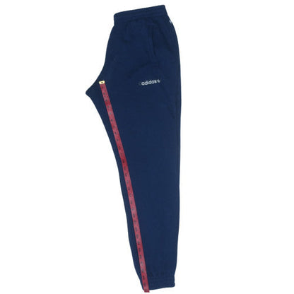 Adidas Men Blue L Sweatpants Fleece Joggers Elastic Waist