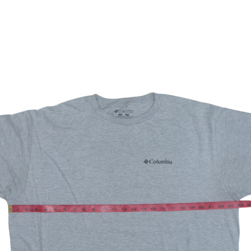 Columbia Men's Grey XL Outdoor Graphic Print Crew Neck T-Shirt