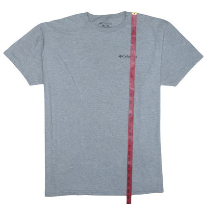 Columbia Men's Grey XL Outdoor Graphic Print Crew Neck T-Shirt