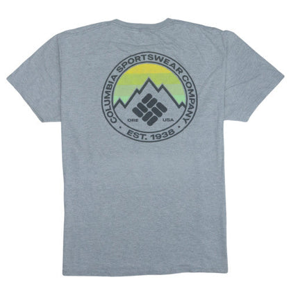 Columbia Men's Grey XL Outdoor Graphic Print Crew Neck T-Shirt