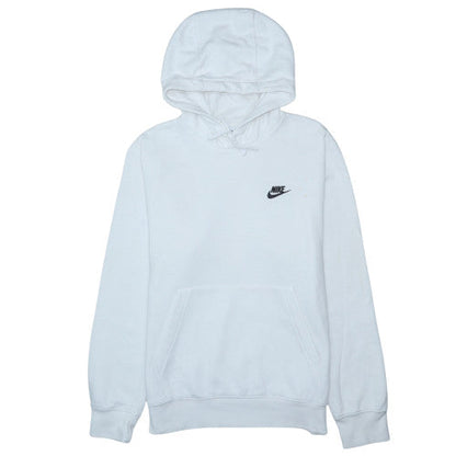 Nike Men’s White Pullover Hoodie S Regular Fit Fleece Sweatshirt