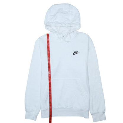 Nike Men’s White Pullover Hoodie S Regular Fit Fleece Sweatshirt