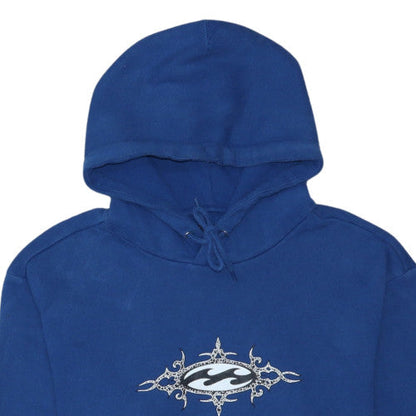 Billabong Mens Blue Pullover Hoodie L Fleece Surf Logo Sweatshirt