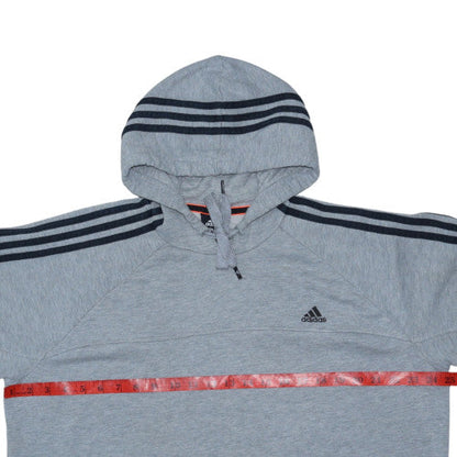 Adidas Men’s Grey XL Pullover Hoodie Essentials Performance