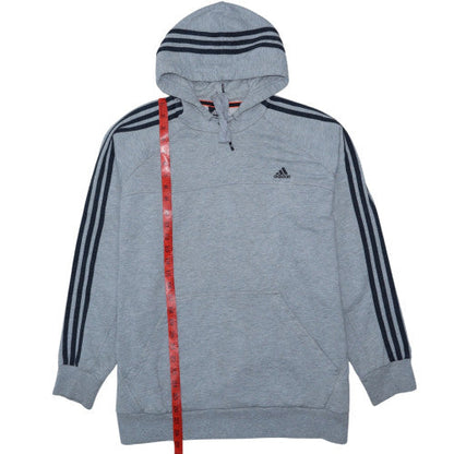 Adidas Men’s Grey XL Pullover Hoodie Essentials Performance